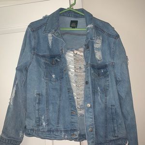 Ripped Jean Jacket
